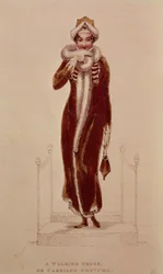 Kocsi kosztüm, Ackermann nyomat, 1811
